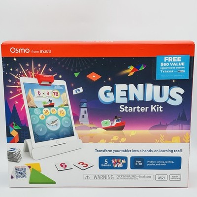 Osmo Genius Starter Kit for Tablet/iPad, 7 games & family game night! Brand New!