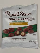    Russell Stover Sugar-Free Peanut Chocolate Candy, 1.5 Oz Bag - Comb.SHIP  1/