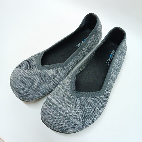 Xero Shoes Women's 12 Phoenix Knit Ballet Flats Gray Flexible Wide Toe Box - Picture 14 of 19