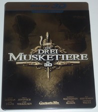 DIE DREI MUSKETIERE 3D BLU-RAY STEELBOOK NEUWERTIG LIKE NEW THE THREE MUSKETEERS
