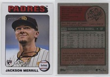 2024 Topps Heritage High Number White Border Jackson Merrill #689 Rookie RC