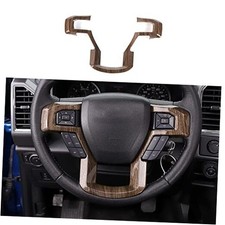 Wood Grain Steering Wheel Decorative Trim Car Steering Wheel Cover for 2015