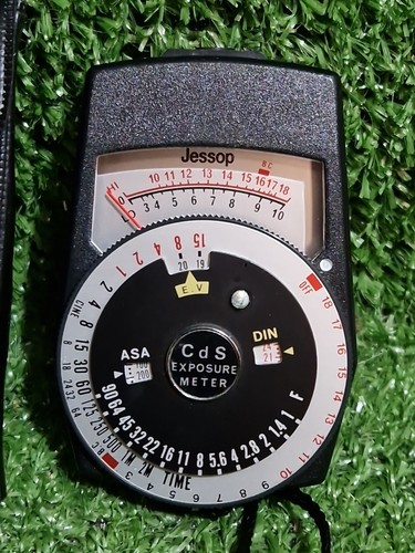 Vintage Jessops CdS Light Exposure Meter In Black Leather Case - Picture 2 of 7