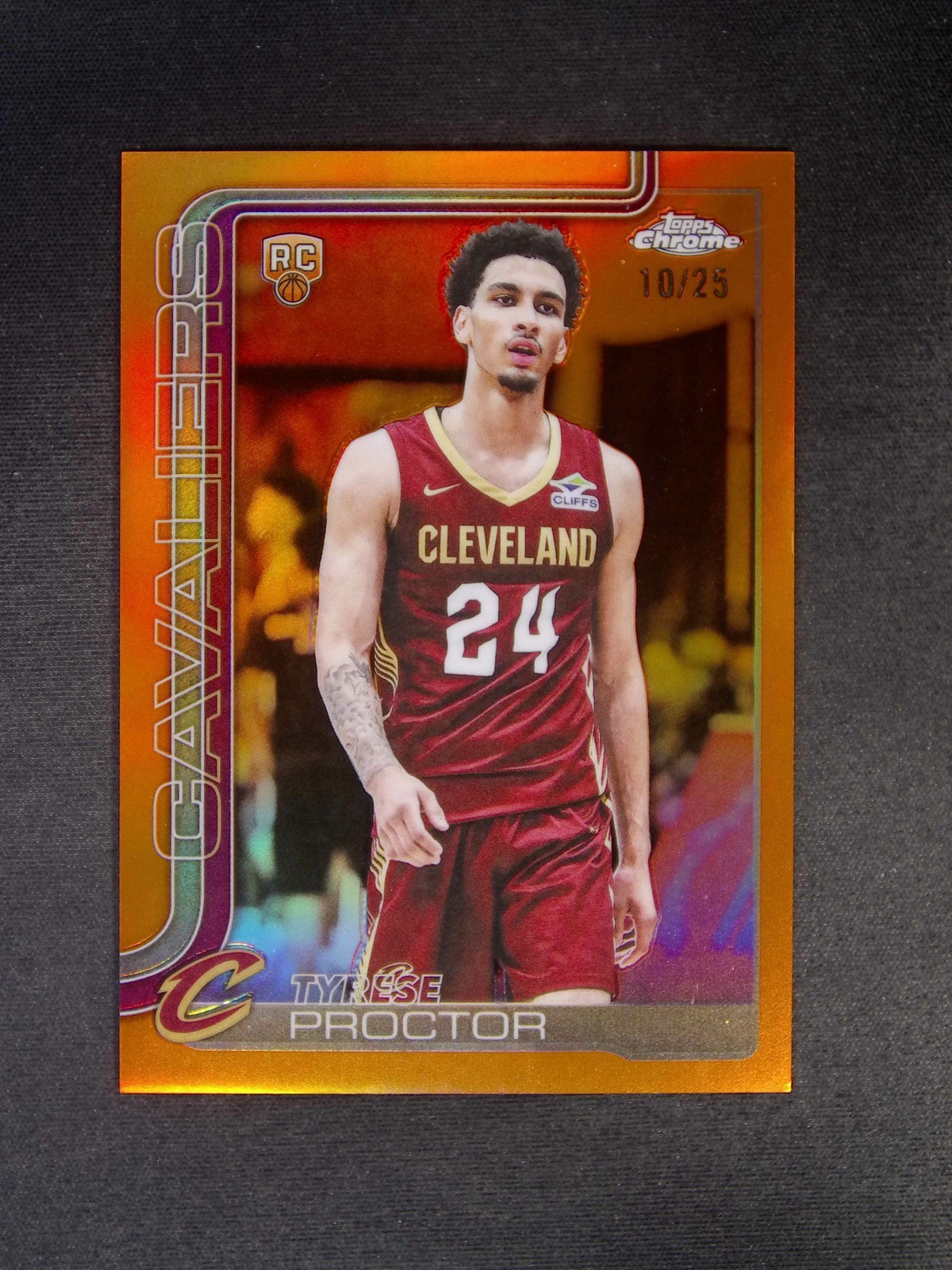 2025-26 Topps Chrome Tyrese Proctor #300 RC Rookie Orange Refractor /25