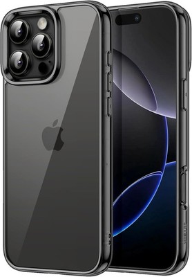 JETech Hülle für iPhone 16 Pro Max 6,9'' Schwarz Stoßfest Anti-Kratzer