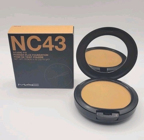 MAC Studio Fix Powder Plus Foundation - NC43 -  O.52 Oz / 15 g NEW & AUTHENTIC.  - Picture 1 of 7