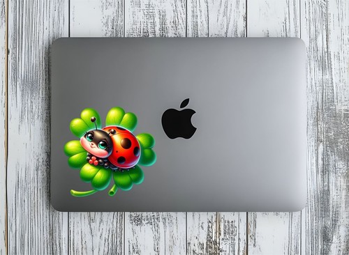 Floral Ladybird UV DTF Sticker - Glass Laptop Tumbler Wall Cup mh811 - 第 3/5 張圖片