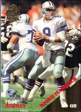 1994 Troy Aikman Classic NFL Draft Gold FOOTBALL #96 Dallas Cowboys