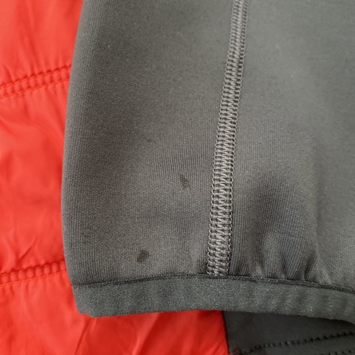 Men’s Sunice Hybrid Thermal Jacket Lightweight Cherry Red Grey Stretch Medium - Picture 7 of 11