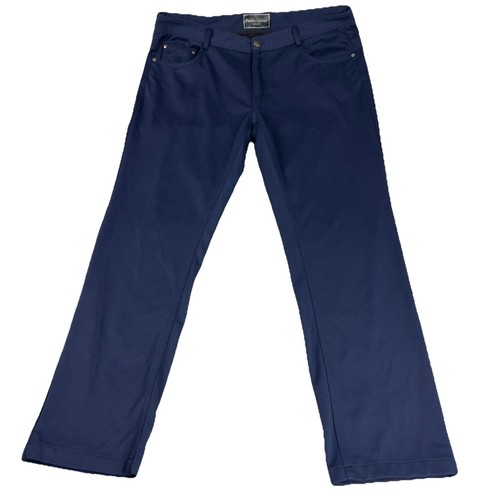 Paisley & Gray Pants Slim Fit 5 Pocket Mens 36x30 Blue Poly Stretch Straight Leg - 第 1/12 張圖片