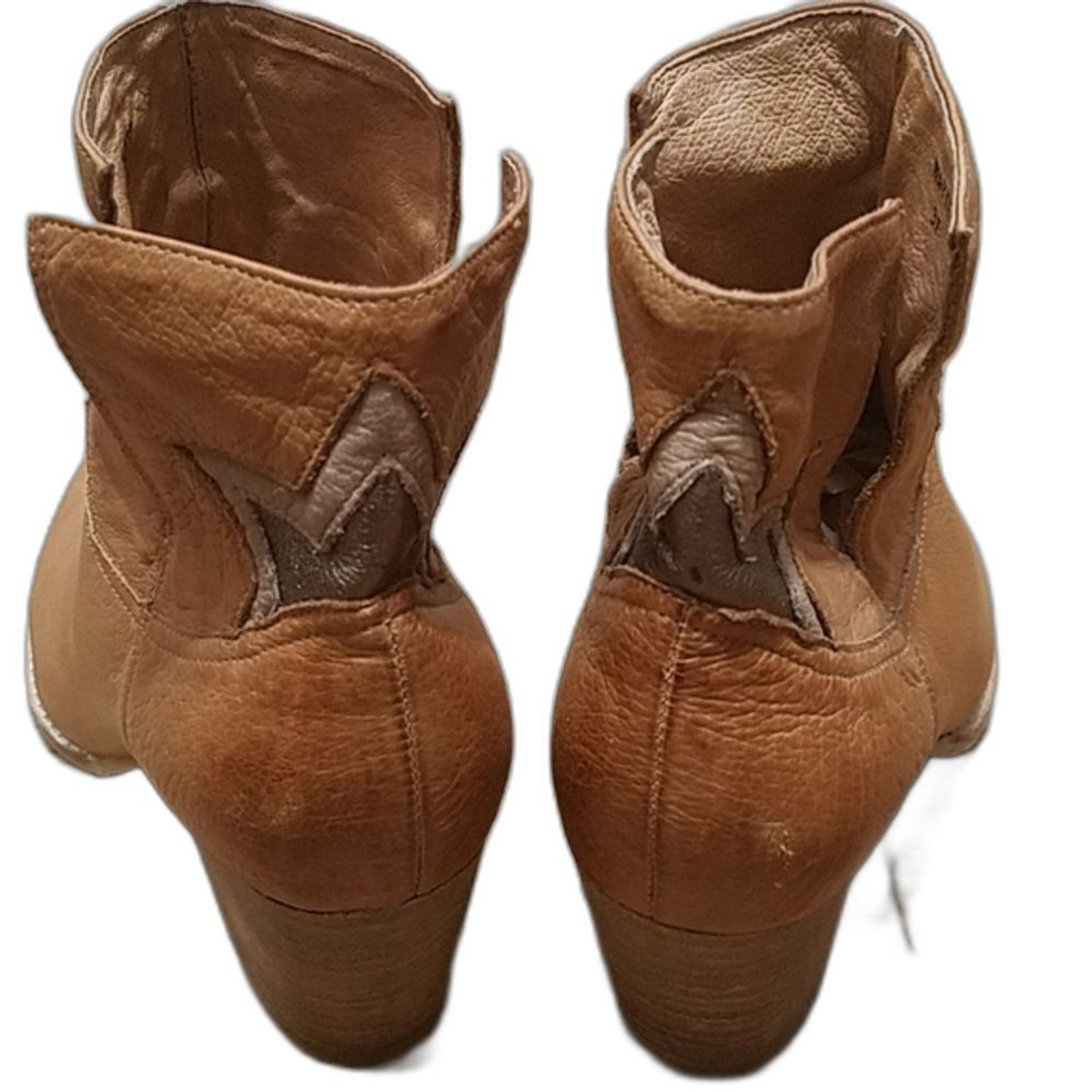 Anthropologie Silent D Wayte Tan leather Western … - image 7