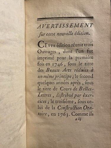 Principes de littérature. Batteux. 5/5. 1764 - Picture 6 of 23