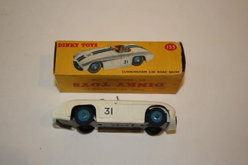 Vintage Diecast Dinky Toy 133 Cunningham Road Racer with Original Box