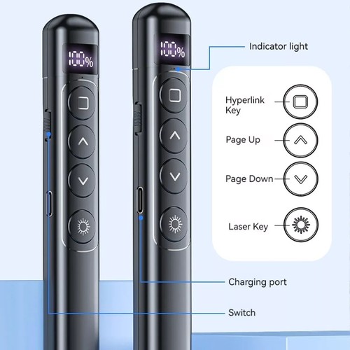 Wireless Presenter Pen Laser Pointer PPT Remote Control USB Clicker for Power - Picture 11 of 15