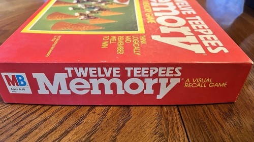 TWELVE TEEPEES MEMORY AN ADVANCED MEMORY GAME MILTON BRADLEY - Picture 8 of 11