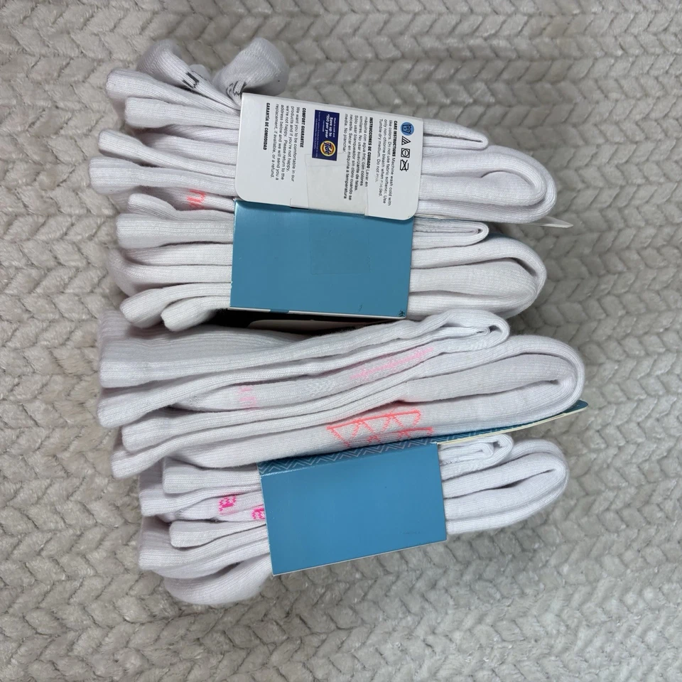 Calcetines acolchados para mujer Hanes Absolute Active Crew Calcetines para mujer 8 pares Foto 4 de 4