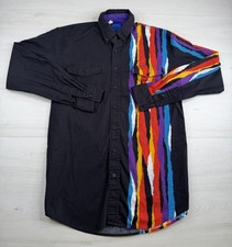 Vtg Roper Western Shirt Aztec Southwest Rodeo Cowboy 80s 90s USA Made Mens LT