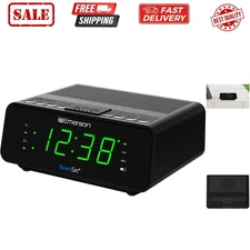 SmartSet Dual Alarm Clock Radio with AM/FM Radio, Dimmer, Sleep Timer and .9"...