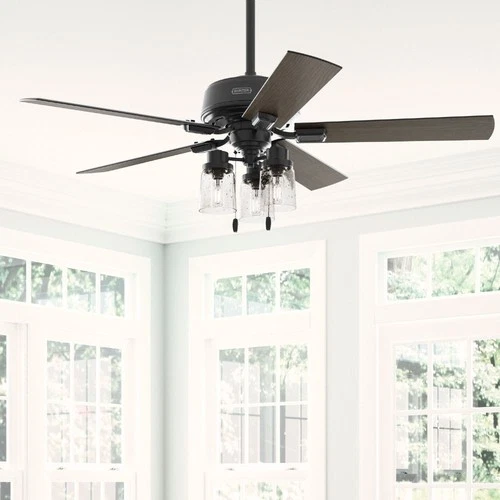 Hunter Fans - Hartland - 5 Blade Ceiling Fan with Light Kit and Pull Chain In - Picture 2 of 4