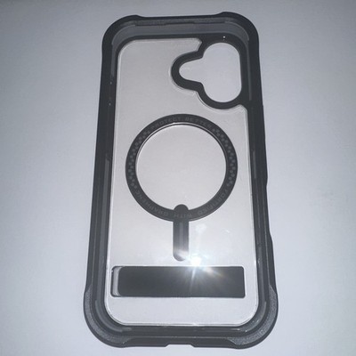 Zagg Rainier Snap Kickstand MagSafe Case For Apple iPhone 17 (Clear/Black)