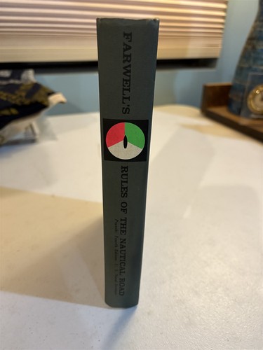 1971 hardcover, Farwell's Rules of the Nautical Road, traffic rules for boats - Picture 2 of 9