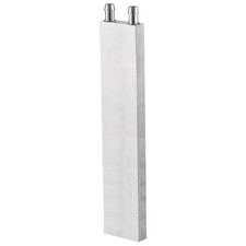 Aluminum Water Cooling Block 40x240mm Polished with Nozzle