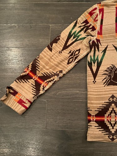 Polo by Ralph Lauren Shawl Collar Navajo Western Print Knit Cardigan Sweater, L - Picture 9 of 15