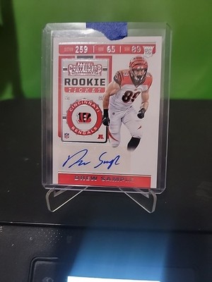 Drew Sample #235 2019 Panini Contenders Cincinnati Bengals RC Rookie Auto