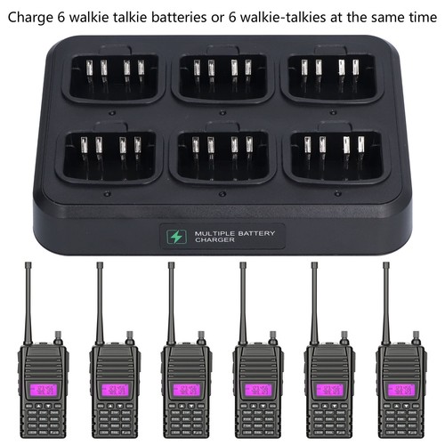 Walkie Talkie Charger ABS Walkie Talkie Charger 6‑Unit Charging Dock For WPLN FY - Zdjęcie 5 z 28
