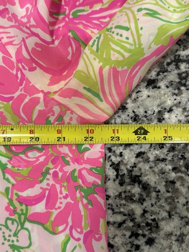 Blusa Lilly Pulitzer Talla Grande Elsa Seda Princesa Vacaciones Oficina Rosa - Imagen 4 de 6