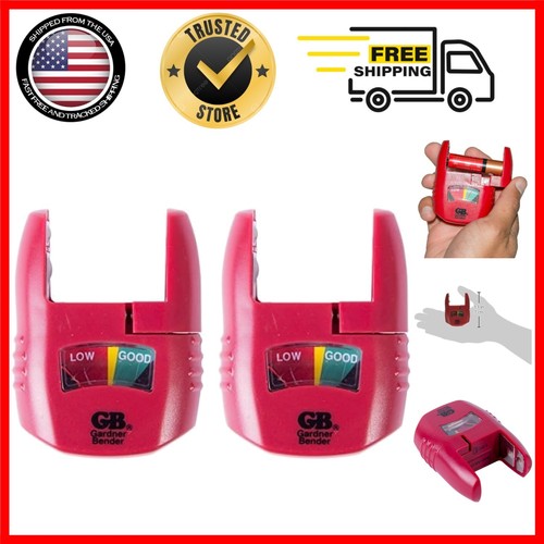 Compact Analog Battery Tester with Color-Coded Indicators for Easy Reading - Red