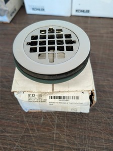 KOHLER K-9132-BN Shower Drain, Vibrant Brushed Nickel