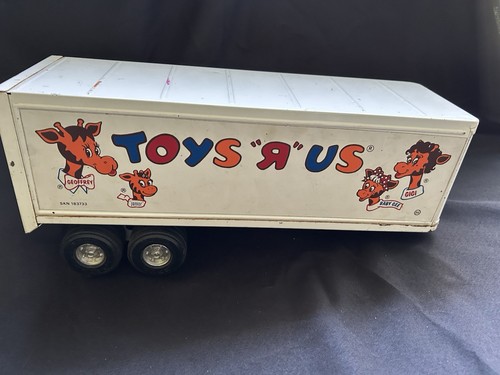 Vintage Toys R Us Tractor Trailer Semi Ertl Pressed Steel - Picture 4 of 11