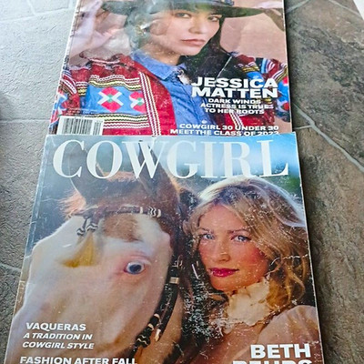 Cowgirl Magazine Jan 2023 Lot of 2 Illustrated Issues Jessica Matten Beth Behrs