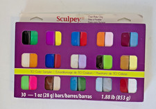 Sculpey III Oven Bake Polymer Clay 30 Color Sampler Pack Set Brand New