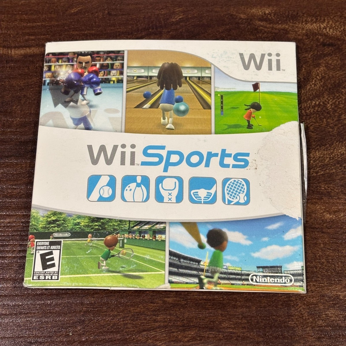 Wii Sports Nintendo Wii Cardboard Case Sleeve Insert Only - NO