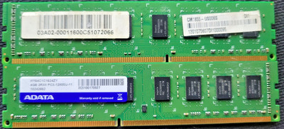 ADATA 4GB 2RX PC-3 Desktop Ram *TESTED*