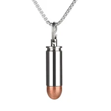 Small Pill Box Titanium Pill Fob Necklace Bullet Nitro Mini Waterproof Pill H