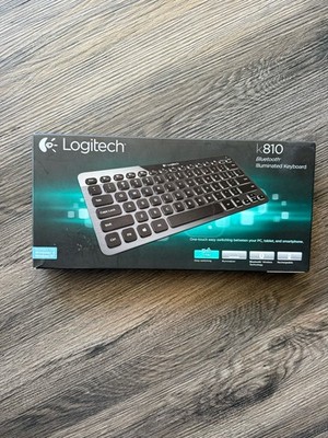 Logitech K810 Illuminated Bluetooth Wireless Keyboard W/ Box, Cables
