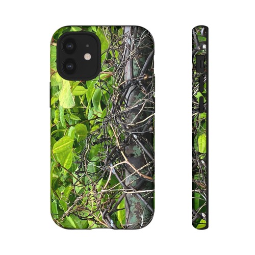 Tough Cases - Nature Inspired Eco Friendly Phone Cover, Leaf Print Rusty Fence, - 第 109/261 張圖片