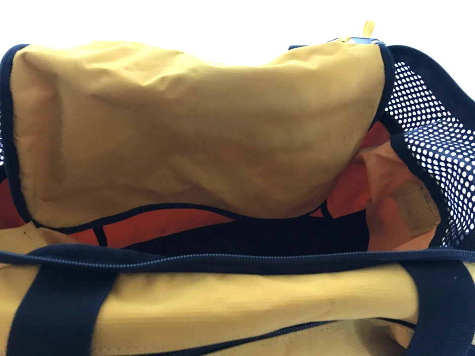 Bolsa tote Mountain Smith amarela 2 com zíper, bolsa de engrenagens sobre alça de ombro 8x13 x14 - Imagem 3 de 4