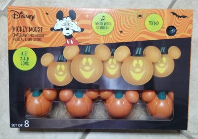 Disney Halloween Mickey Mouse Pumpkin Jack-O-Lantern Musical
