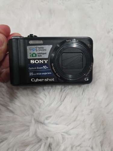 Sony Cyber-Shot DSC-H55 14.1MP 10x Zoom Digital Camera Black - Untested