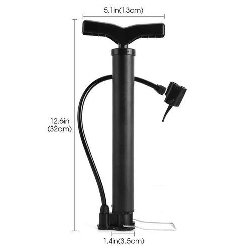 Mini Bike Pump Portable Bicycle Tyre Inflator Hand 120 High Pressure Pump C7P1 - Picture 13 of 13