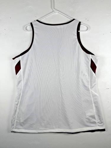 Talla XL - Camiseta de baloncesto reversible para mujer Nike borgoña blanca - Imagen 7 de 8
