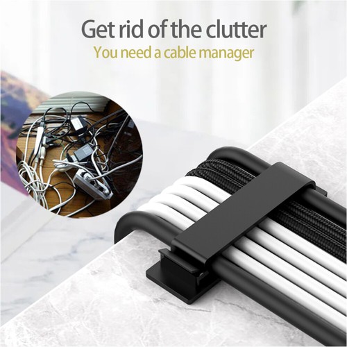4 Pcs Cable Manager Travel Office Wire Tidy Holder Organizers for Cords - Afbeelding 10 van 10
