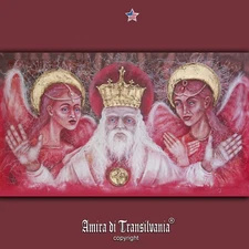 sacred art painting portrait religious sacred seraphim angel contemporary master