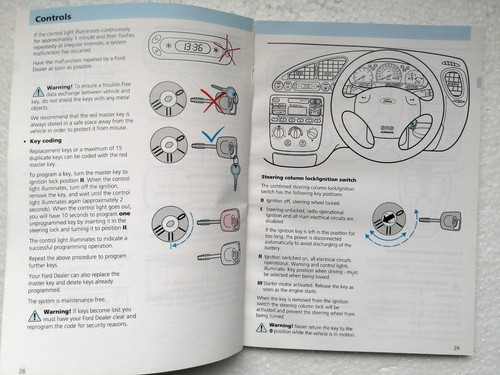 Ford Fiesta Owners Handbook / Wallet / Audio Guide - 1996 - Picture 9 of 9