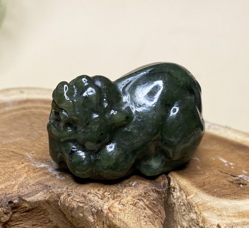 Certified 100% Natural Hetian jade Pixiu ~ Pendants Necklaces 和田玉貔貅 - Picture 5 of 11