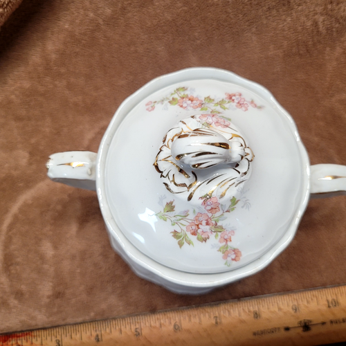 Homer Laughlin Hudson Zuckerdose mit Deckel Floral Selten Vintage Made in USA - Bild 17 von 20